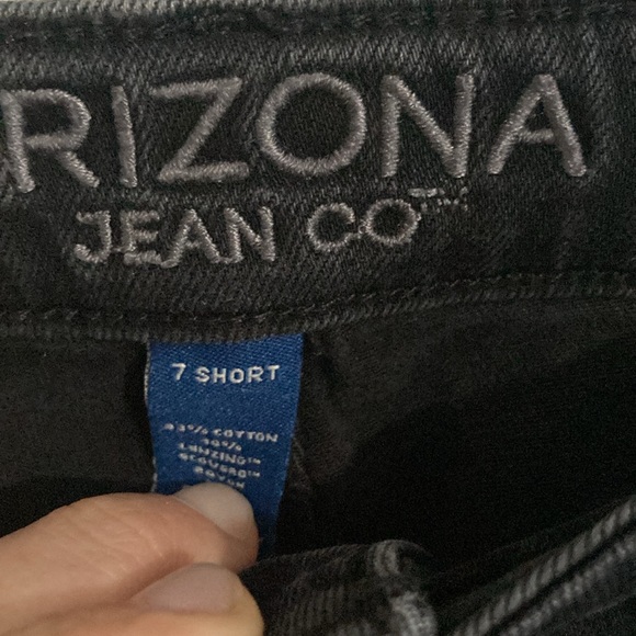 Arizona jean co black highrise bootcut jeans size 7 short NWOT - Picture 6 of 11